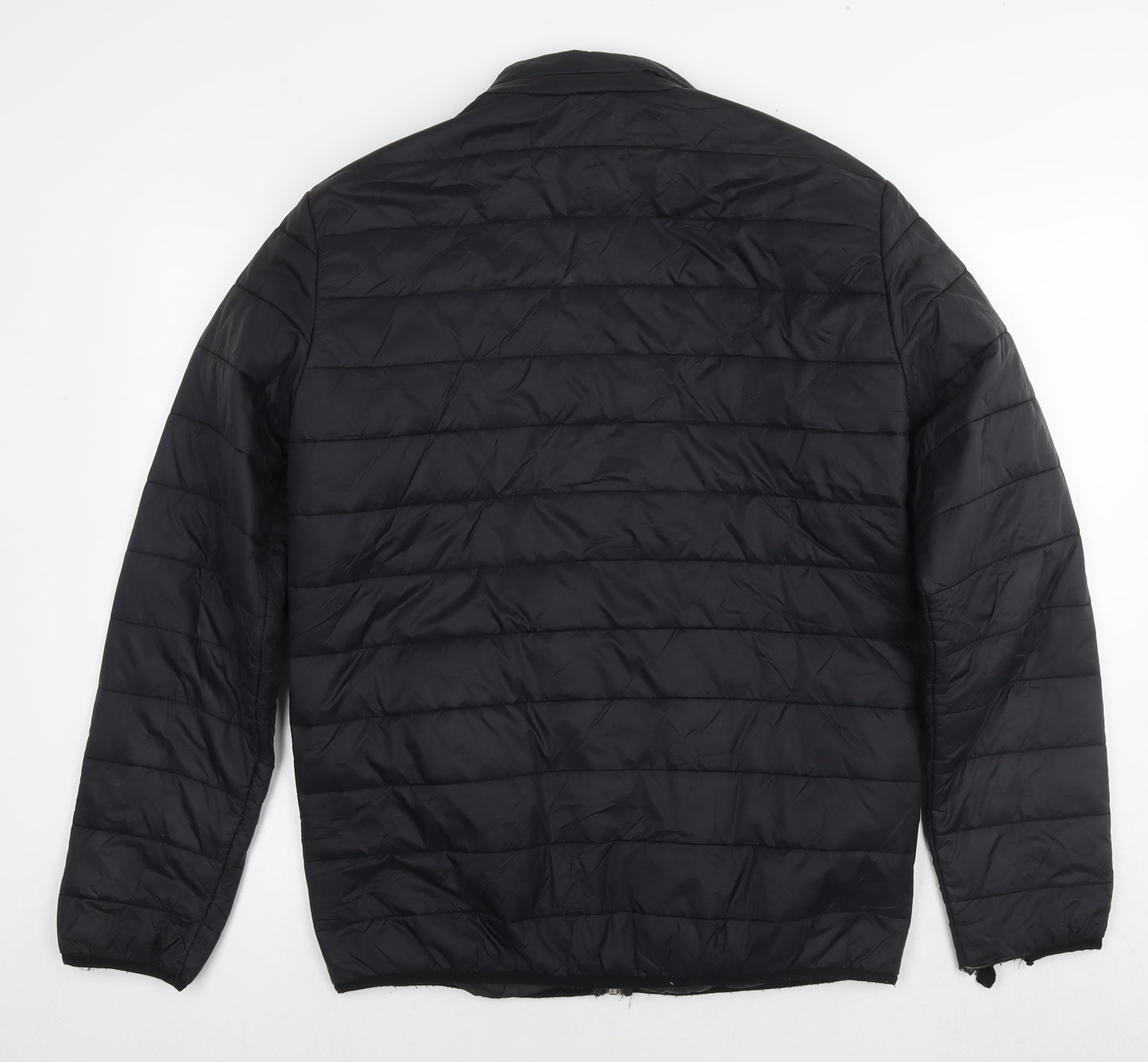 JACK & JONES Mens Black Jacket Size L Zip