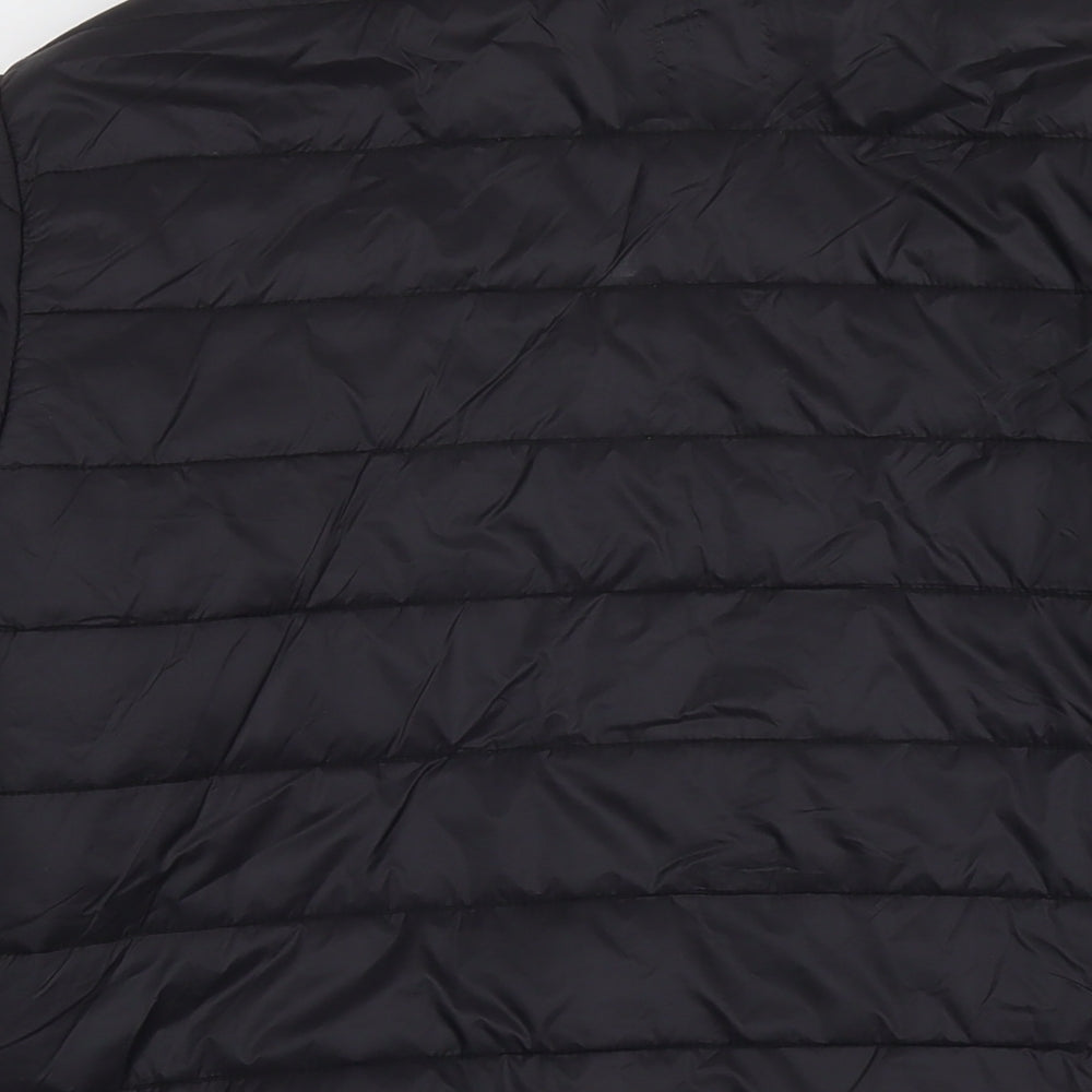 JACK & JONES Mens Black Jacket Size L Zip