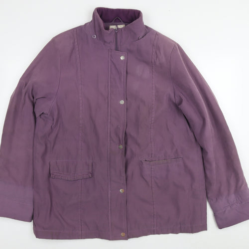 EWM Womens Purple Jacket Size 18 Zip