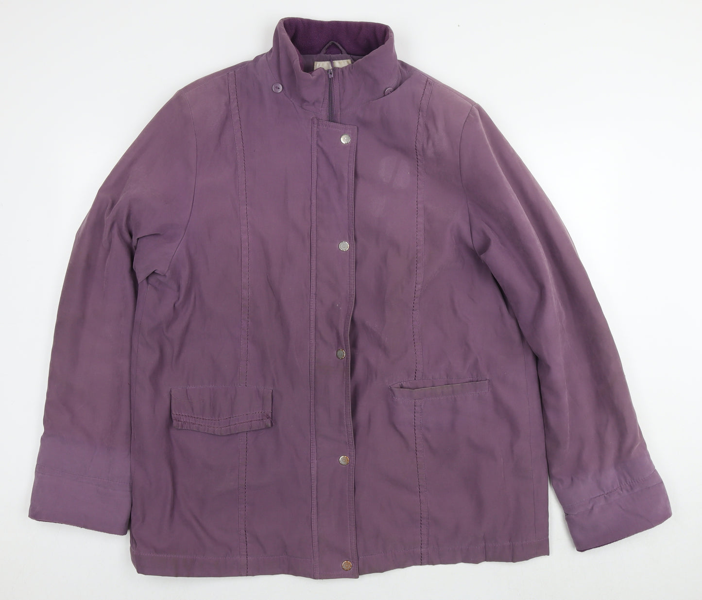 EWM Womens Purple Jacket Size 18 Zip