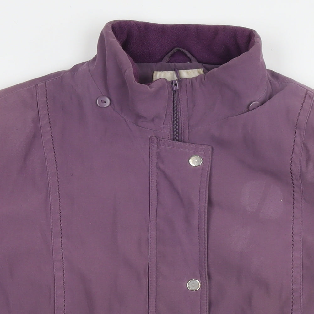 EWM Womens Purple Jacket Size 18 Zip