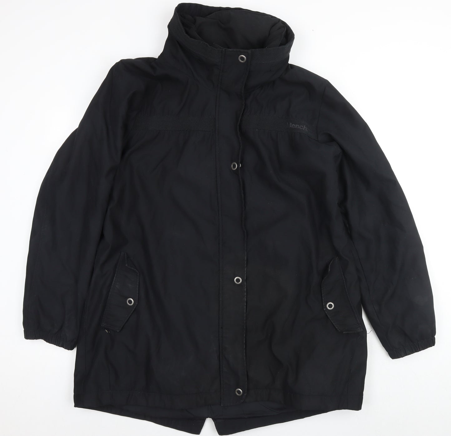Bench Mens Black Parka Jacket Size XL Zip