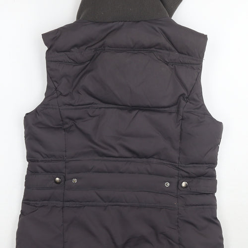 White Stuff Womens Brown Gilet Waistcoat Size 10 Zip