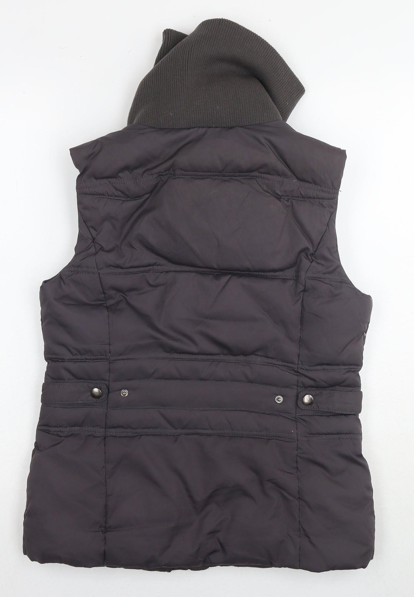 White Stuff Womens Brown Gilet Waistcoat Size 10 Zip