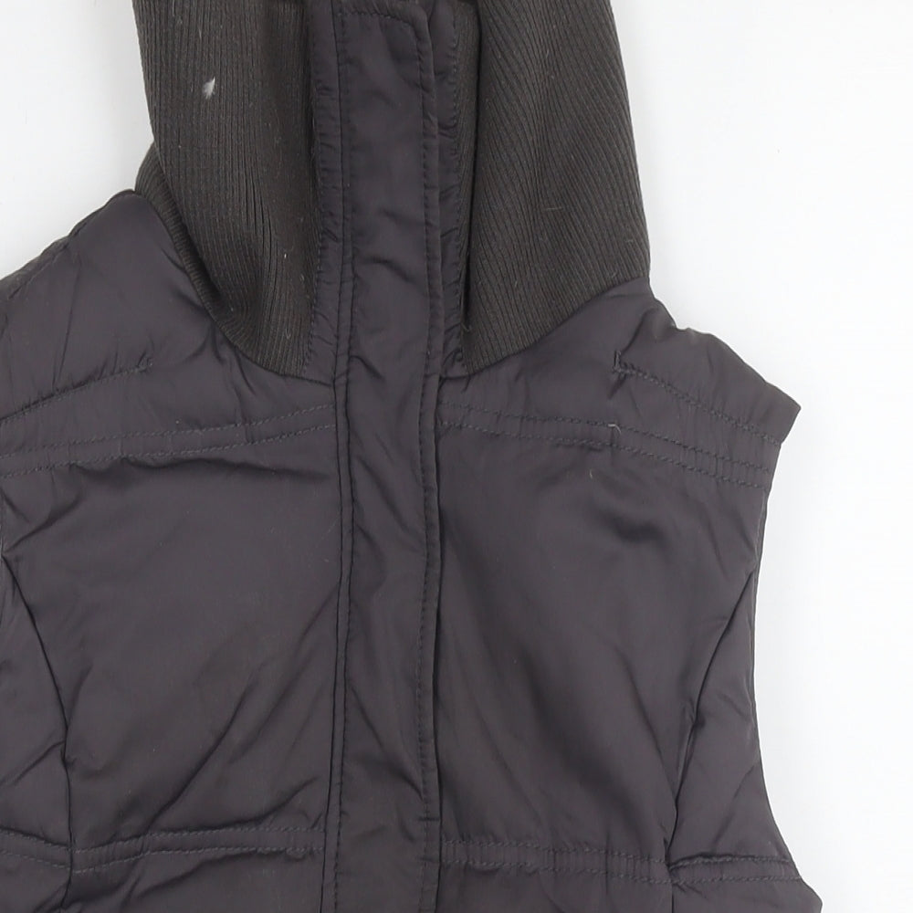 White Stuff Womens Brown Gilet Waistcoat Size 10 Zip