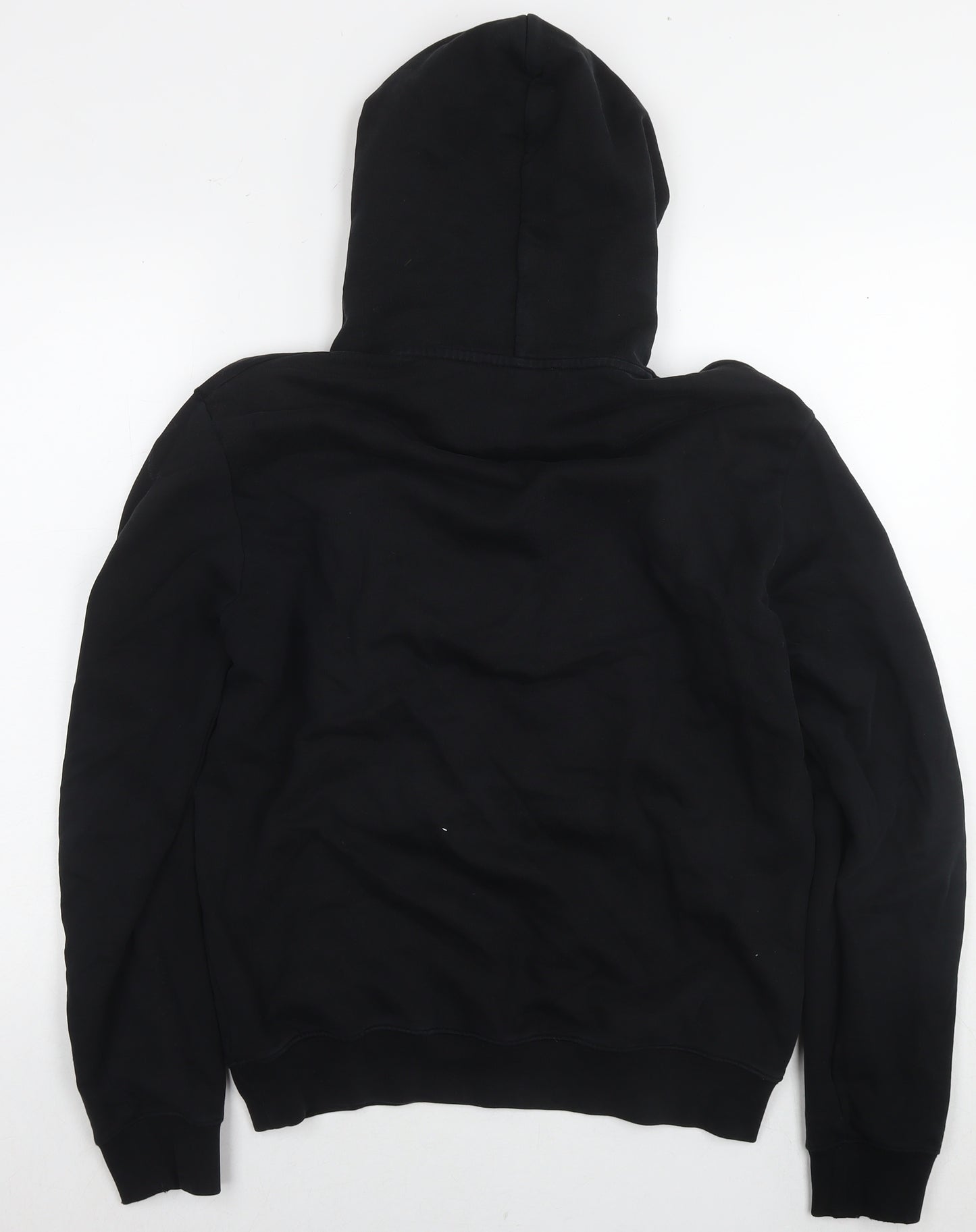McQ Mens Black Cotton Pullover Hoodie Size M - Logo