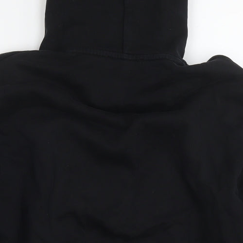 McQ Mens Black Cotton Pullover Hoodie Size M - Logo