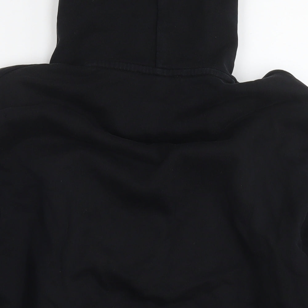 McQ Mens Black Cotton Pullover Hoodie Size M - Logo