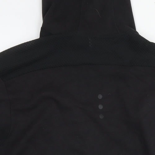adidas Mens Black Cotton Full Zip Hoodie Size 2XL
