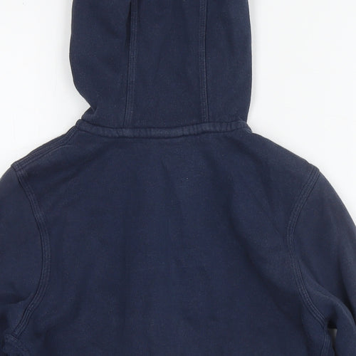 Nike Boys Blue Cotton Full Zip Hoodie Size 10-11 Years Zip - Age 10-12 Years