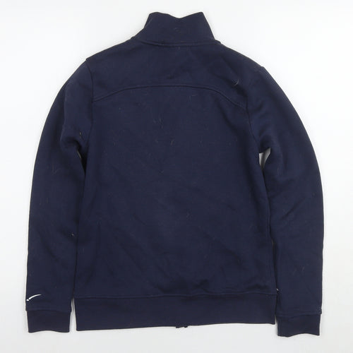 LA Gear Womens Blue Cotton Full Zip Hoodie Size 6 Pullover