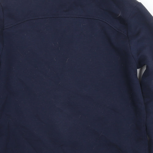 LA Gear Womens Blue Cotton Full Zip Hoodie Size 6 Pullover