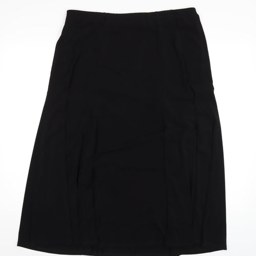 Windsmoor Womens Black Polyester A-Line Skirt Size M