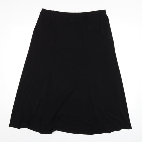 Windsmoor Womens Black Polyester A-Line Skirt Size M