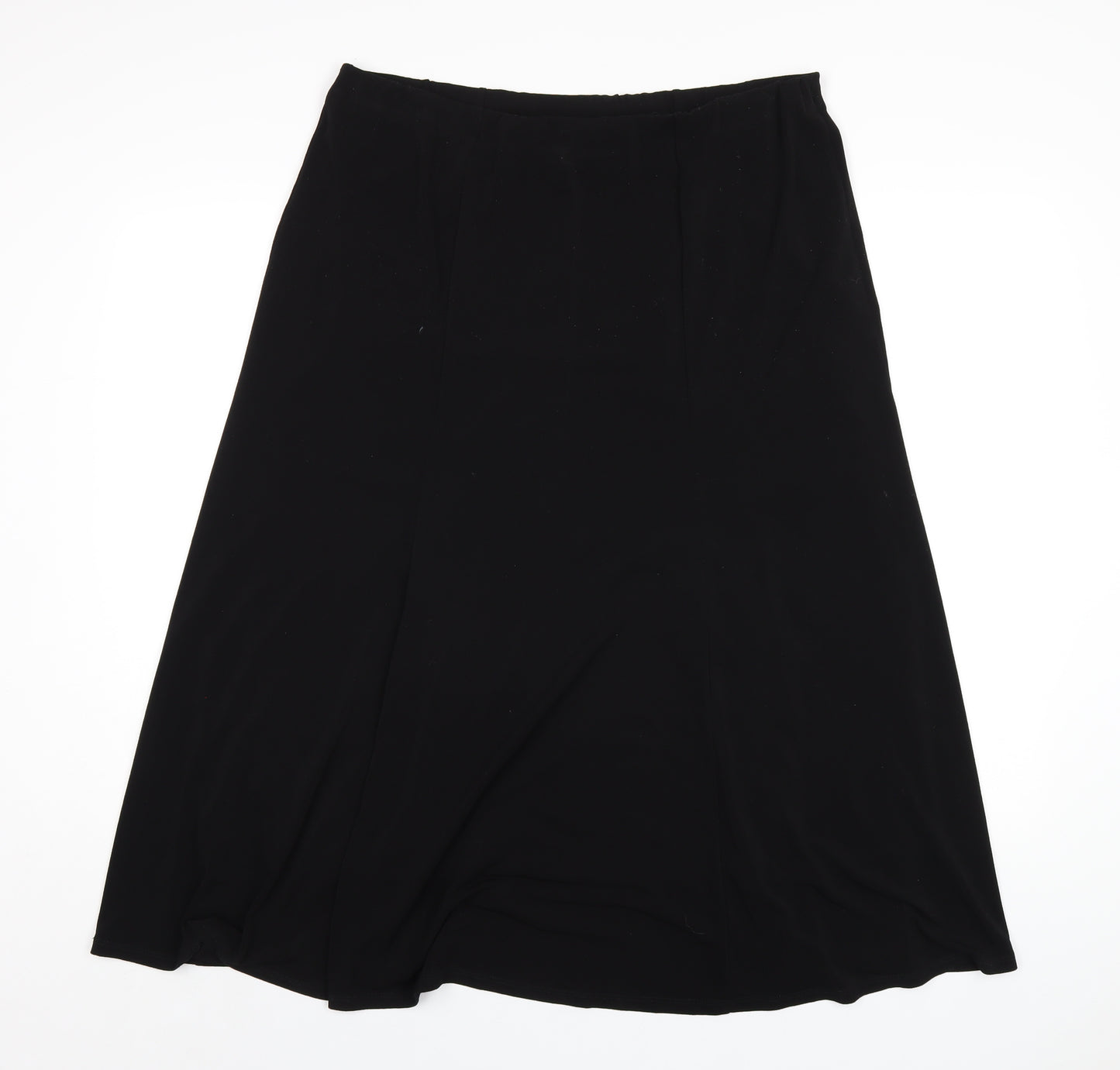 Windsmoor Womens Black Polyester A-Line Skirt Size M