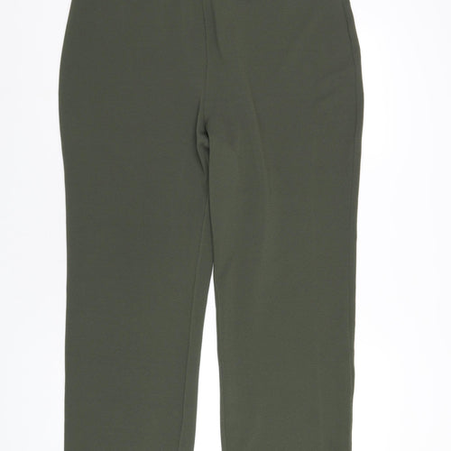 Bonmarché Womens Green Polyester Trousers Size 22 L29 in Regular