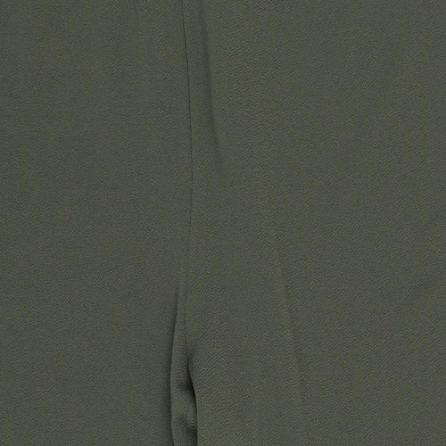 Bonmarché Womens Green Polyester Trousers Size 22 L29 in Regular