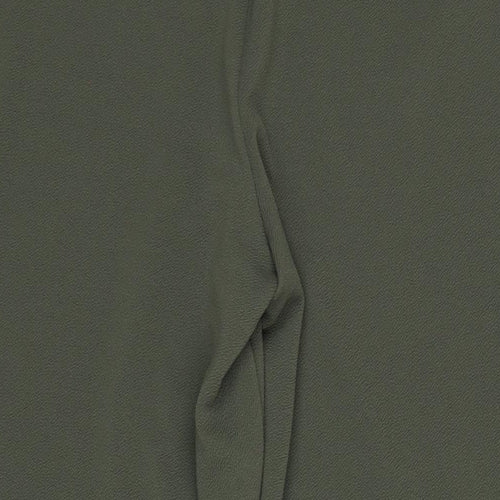 Bonmarché Womens Green Polyester Trousers Size 22 L29 in Regular