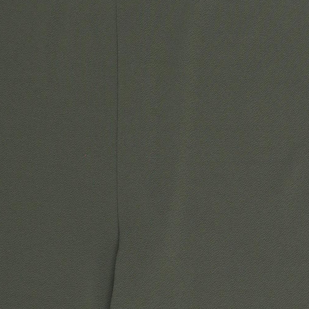 Bonmarché Womens Green Polyester Trousers Size 22 L28 in Regular