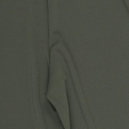 Bonmarché Womens Green Polyester Trousers Size 22 L28 in Regular