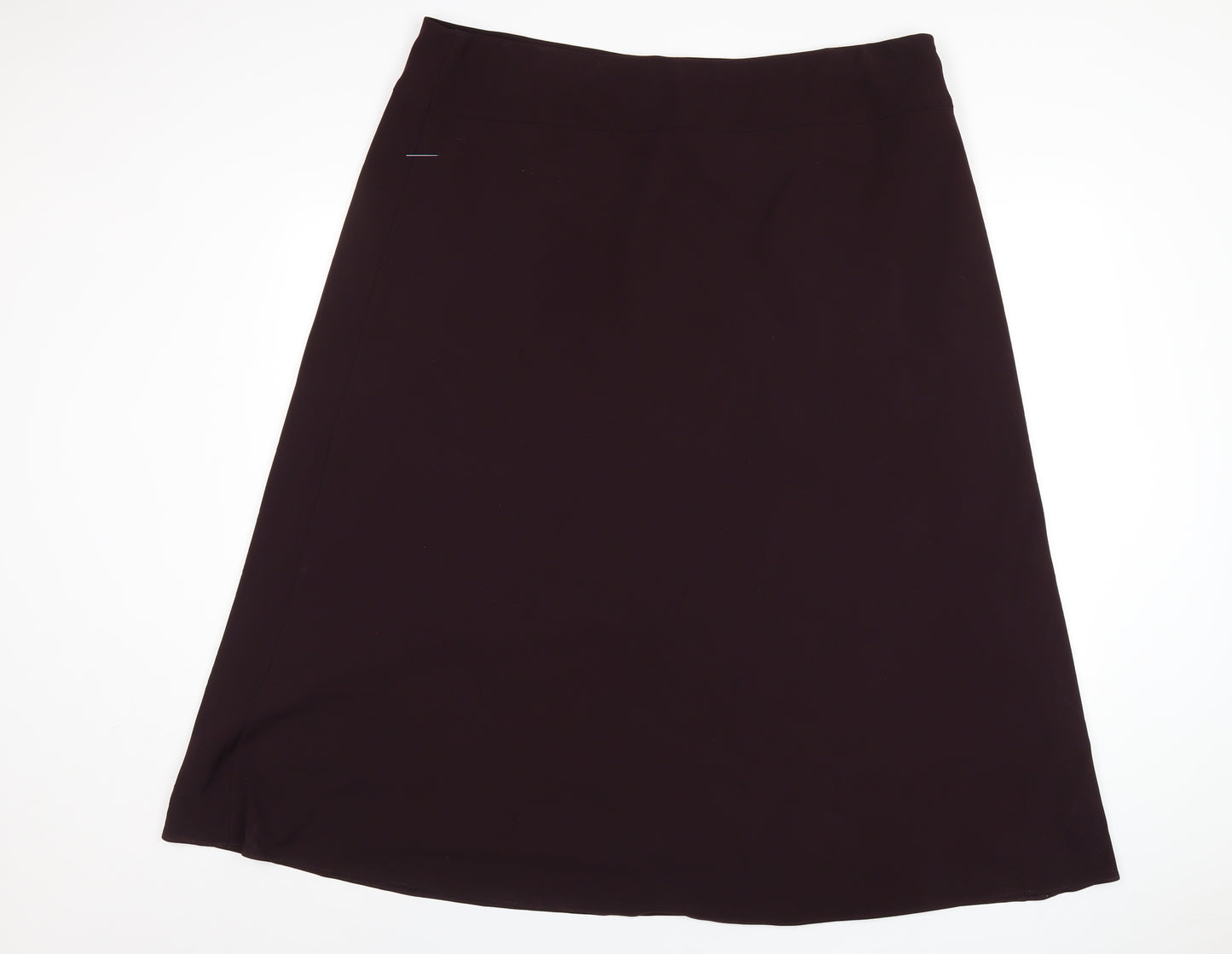 Marks and Spencer Womens Purple Polyester A-Line Skirt Size 22