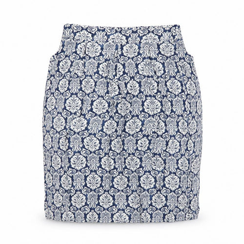 Dorothy Perkins Womens Blue Geometric Viscose A-Line Skirt Size 12