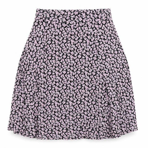Classic Womens Pink Floral Viscose A-Line Skirt Size 32