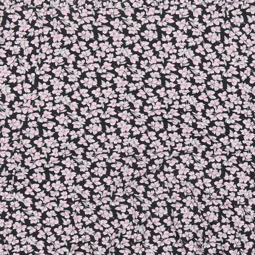 Classic Womens Pink Floral Viscose A-Line Skirt Size 32