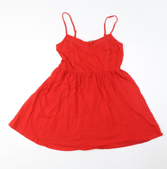 ASOS Women's Red Fit & Flare Dress Size 12