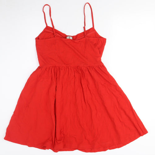 ASOS Women's Red Fit & Flare Dress Size 12