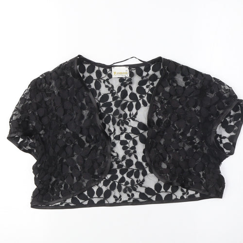 Roman Originals Women's Black Lace Shrug Size 16