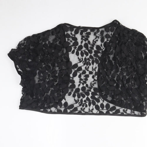 Roman Originals Women's Black Lace Shrug Size 16