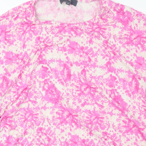 Phase Eight Women's Pink Tie Dye Shift Dress Size 10