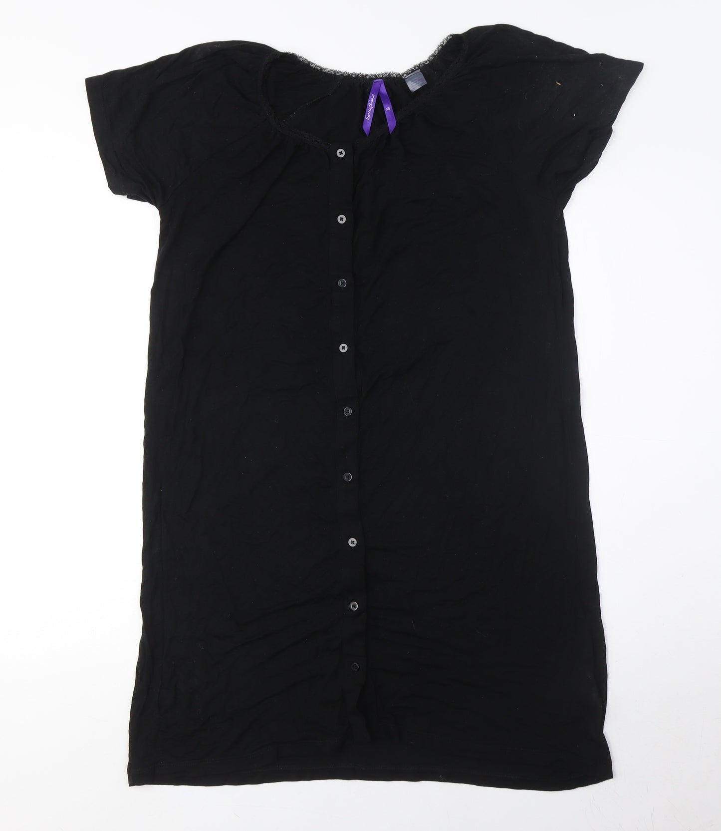 Seaphine Women's Black XS Shirt Dress Casual