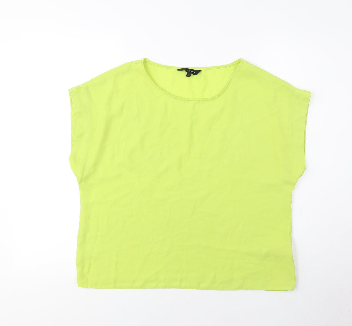 New Look Women's Green Basic Top, Size 14