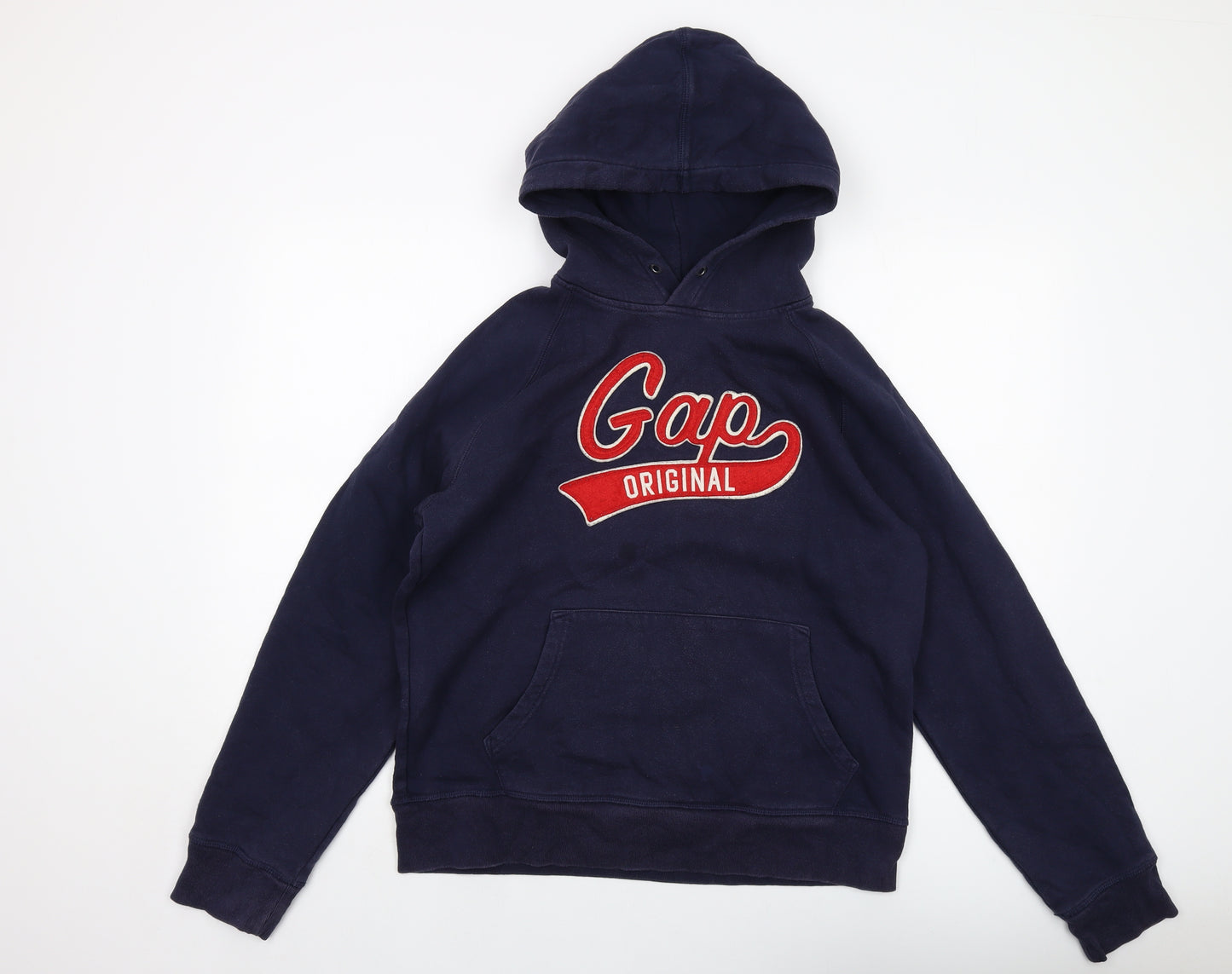 Gap Mens Blue Cotton Pullover Hoodie Size L