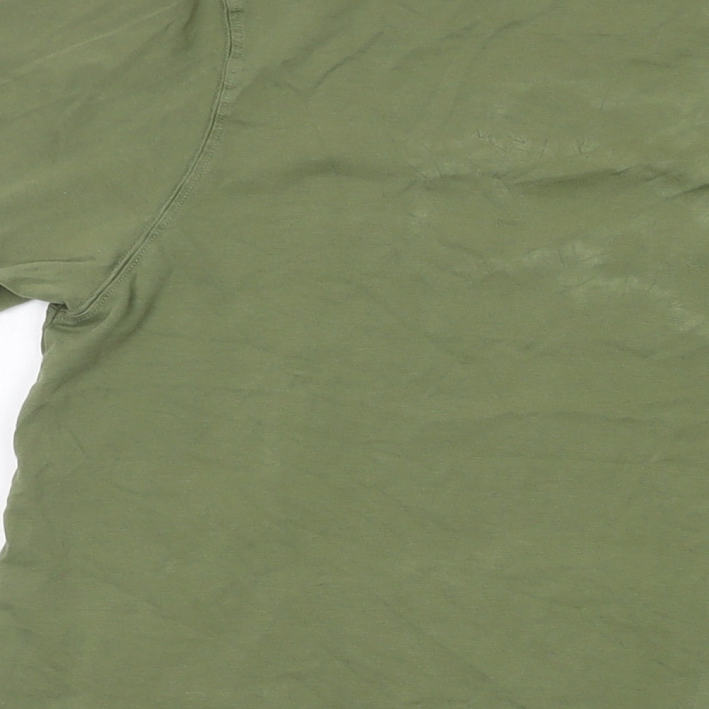 Maharishi Mens Green Camel T-Shirt Size S Crew Neck