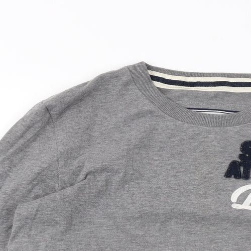 Superdry Womens Grey Cotton Basic T-Shirt Size M Crew Neck