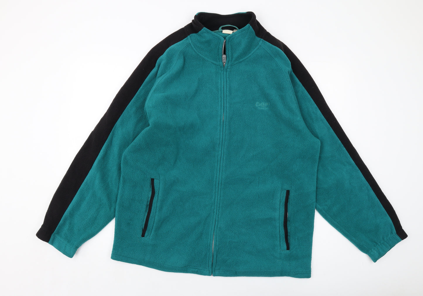 Cotton Traders Mens Green Jacket Size L Zip