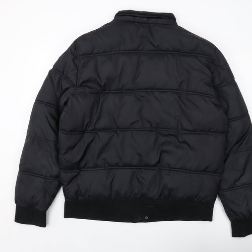 Southern California Mens Black Puffer Jacket Jacket Size XL Zip