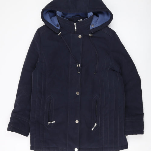 EMW Womens Blue Jacket Size 10 Zip