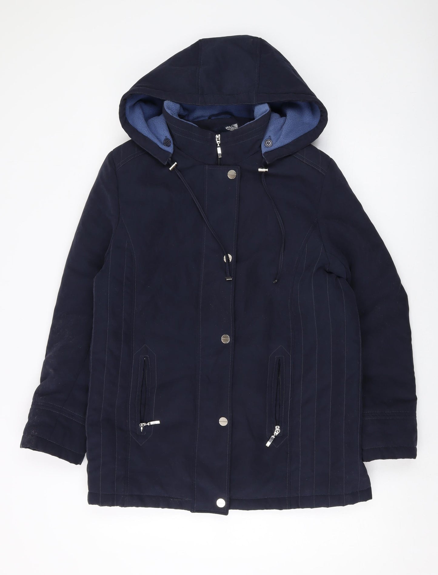 EMW Womens Blue Jacket Size 10 Zip