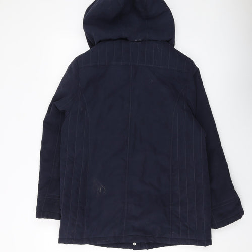 EMW Womens Blue Jacket Size 10 Zip