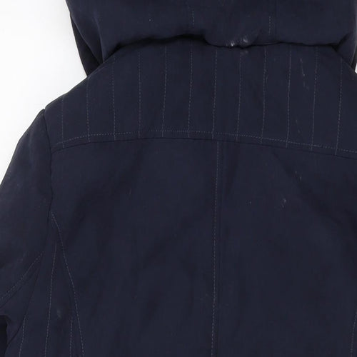 EMW Womens Blue Jacket Size 10 Zip