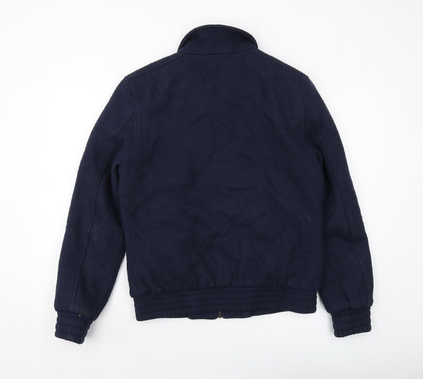 Maison Cinqcent Mens Blue Bomber Jacket Jacket Size S Zip