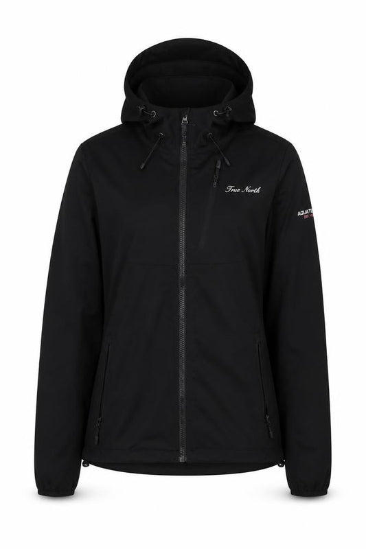 Front view of True North women’s beige jacket, size XS, zip