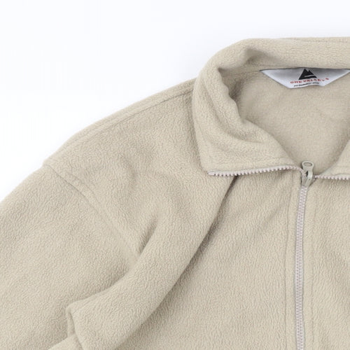 One Valley Mens Beige Jacket Size M Zip