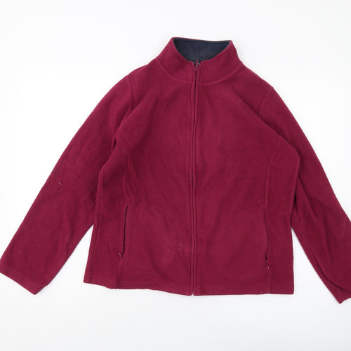 EWM Womens Purple Jacket Size 14 Zip