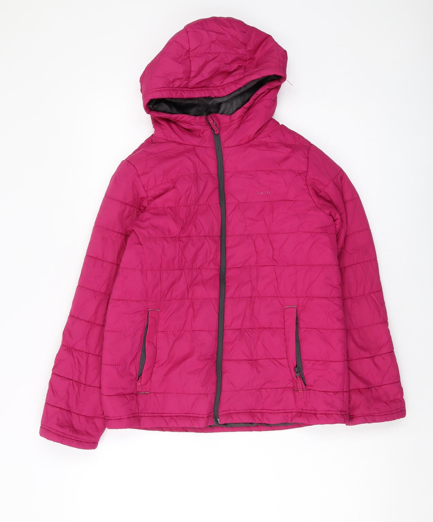 Freedom Trail Girls Pink Puffer Jacket Jacket Size 11-12 Years Zip