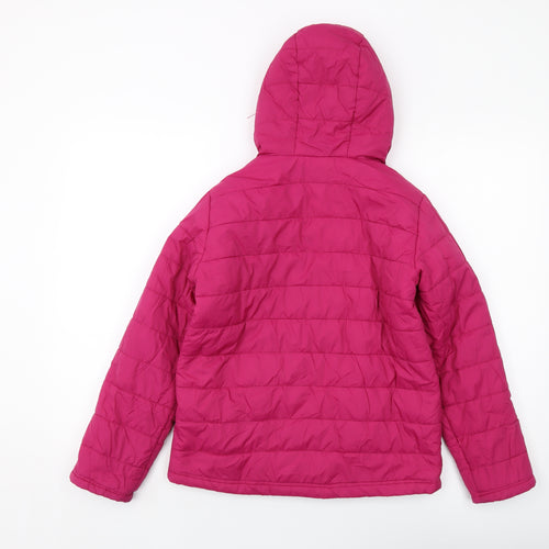 Freedom Trail Girls Pink Puffer Jacket Jacket Size 11-12 Years Zip